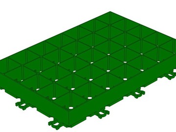 Газонная решетка Gidrolica Eco Super РГ-60.40.6,4 цвет: Зеленый